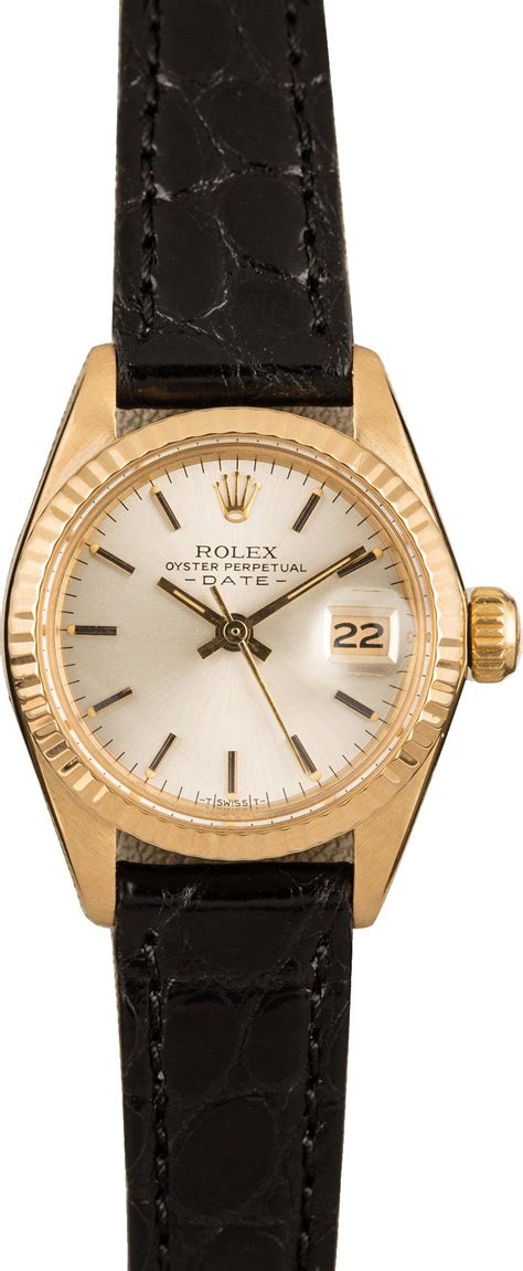 ladies rolex with leather strap|genuine Rolex strap.